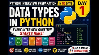 Python Data Types Explained Python Interview Prep Day 1