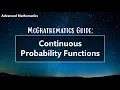Continuous Probability Functions HSC Advanced Mathematics