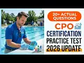 Pass the CPO Exam 2026 Certified Pool Operator Practice Test Full Study Guide Questions