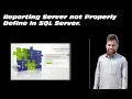 How to fix Reporting server not properly define in SQL server