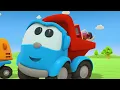 Leo the Truck builds a fire truck and sings a song about the purpose of the vehicle.