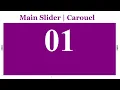 Main slider or carousel using css and vanilla javascript