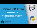 How to locate Text Field and Button elements by ID or Name or Class Name in Selenium Example 1