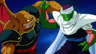 gohan and piccolo vs metamacha and angila goku and krillins arrival