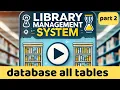 PHP Creating Tables in Database PHP Online Library Management System for Beginners