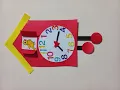 Hickory Dickory Dock Paper Craft School Project Of Clock Making Minnie Mouse