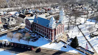 TLDR Venango County Courthouse Roof Project Complete as Crews Dismantle Final Scaffolding