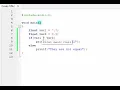 Assignment operator vs Comparison operator Day C code challenge