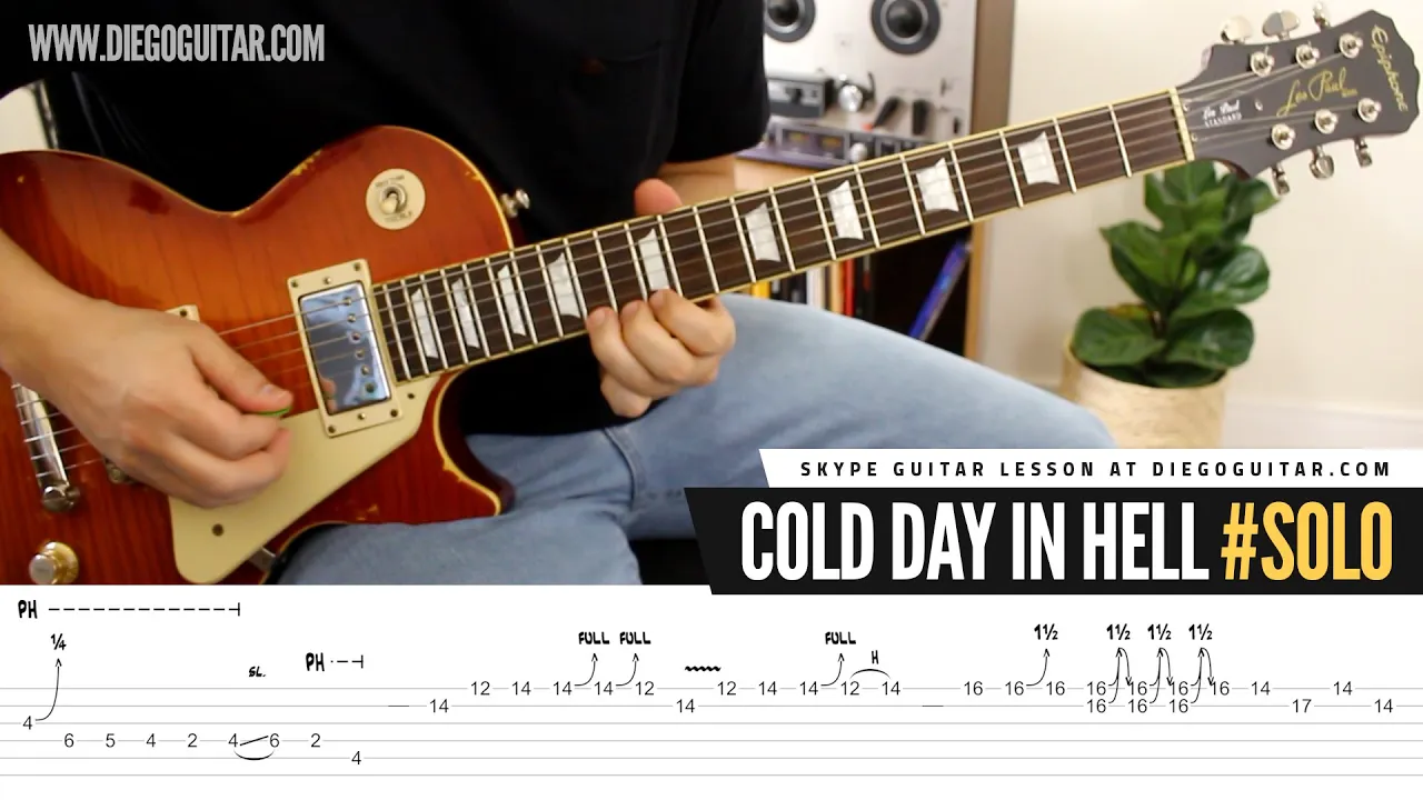 Gary Moore Cold Day In Hell Guitar Solo Lesson | Tab | Tutorial Gary Moore Cold Day In Hell Guitar Solo Lesson | Tab | Tutorial