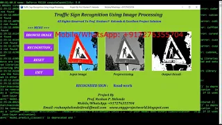 Traffic Sign Recognition Using Image Processing Python OpenCV Tensorflow Project With Source Code
