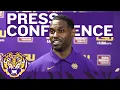 LSU Football Wide Receivers Coach Cortez Hankton Media Session