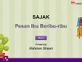 Download Lagu Puisi Moden: Pesan Ibu Beribu ribu
