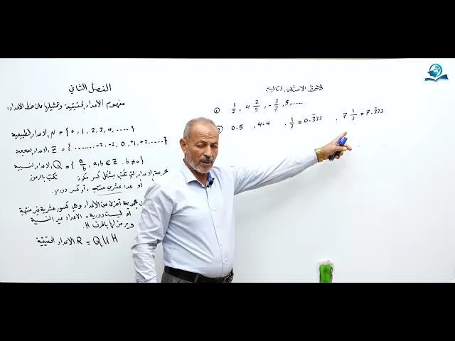 ⁣مفهوم الاعداد الحقيقيه - مادة الرياضيات للصف الثاني المتوسط