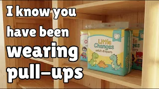Grandma surprises you with diapers ABDL roleplay