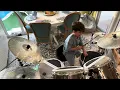 Little Drummer: Playing for the first time ever Ana by Dana Hourani