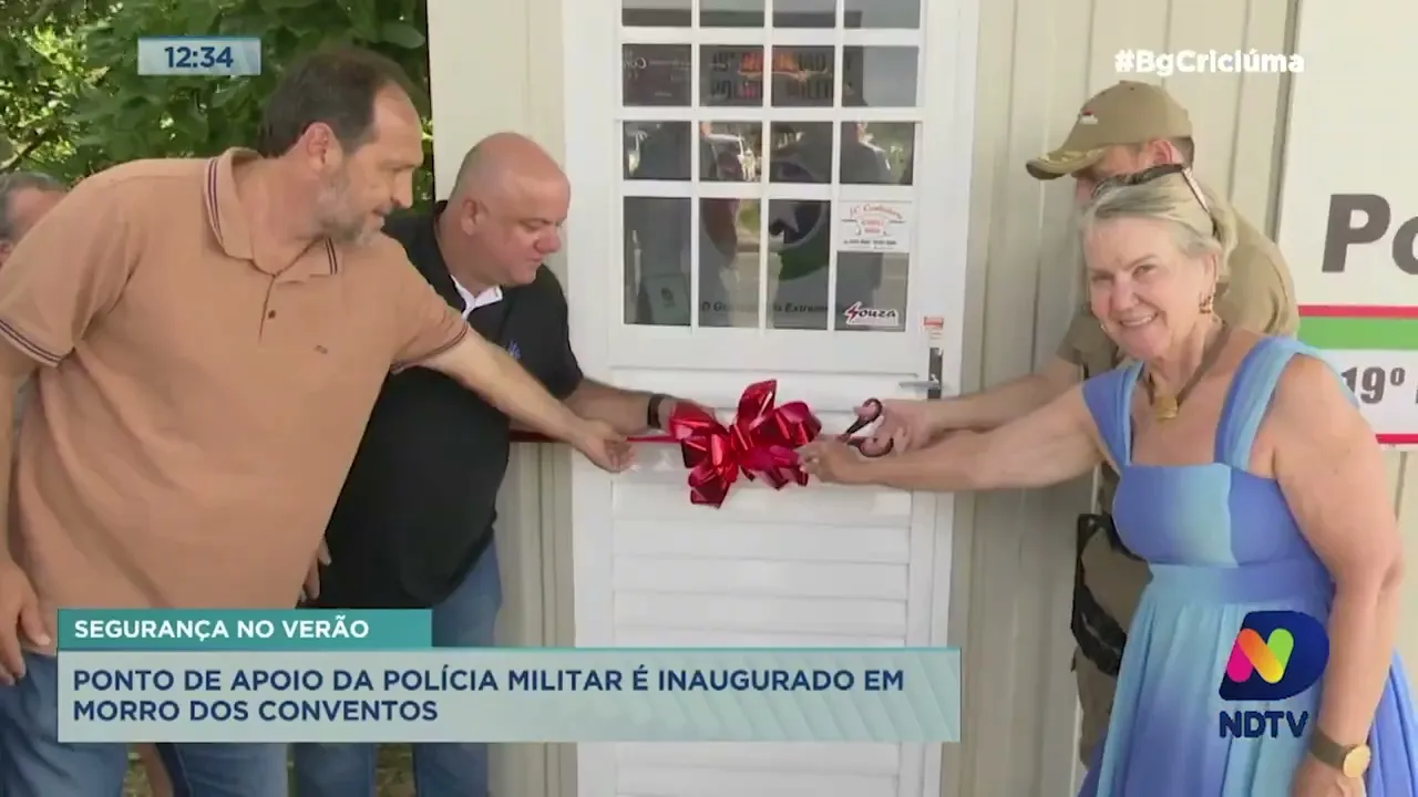 Ponto de apoio da Polícia Militar é inaugurado em Morro dos Conventos