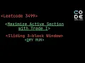 leetcode 3499 Maximize Active Section with Trade I sliding 3 block window POTD DSA