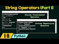 String Operators in Python Part 1
