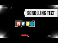 Continuous Scrolling Text Text Animation Using Html CSS JavaScript WhizMaster
