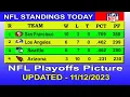 NFL playoffs picture NFL standings 2023 nfl standings today 2023