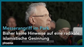 Innenminister Herrmann und Gesundheitsministerin Gerlach (Bayern) zum Aschaffenburg-Messerangriff
