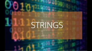 5 CHAPTER 4 - STRINGS