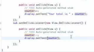 Android App Development Tutorial 10 Using setText method for our button YouTube
