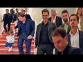 Nadal s Son Cracks Up Federer Djokovic Nadal Murray as They Walk Down the Stairs Roland-Garros