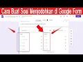 Download Lagu Cara Buat Soal Menjodohkan di Google Form