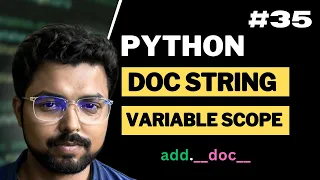 35 Doc string and variable scope in Python Python for Beginners in Hindi Full Course