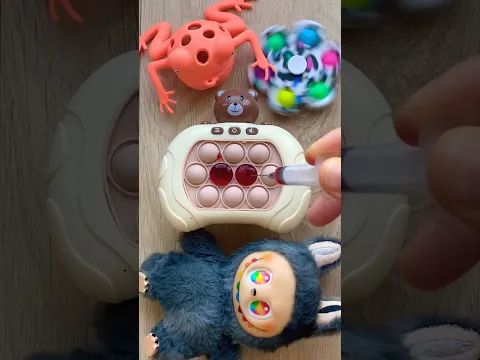 Labubu Popit Injection! 💩💩💩 #satisfying #squishy #labubu #popit #asmr #shortsfeed