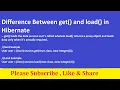 Difference Between get and load in Hibernate