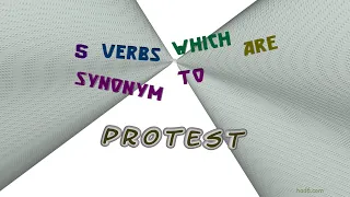 protest - 6 verbs synonym of protest sentence examples