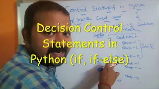 Decision making Control Statements if if - else Part 1 in Python Programming