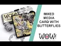 Download Lagu Mixed media card with butterflies