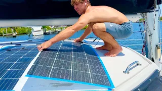 MORE Upgrades on our Sailing Catamaran for FULL-TIME Living – Boat Monitoring & More Solar!
