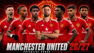 manchester united full squad season 2026 27 manchester united squad update with transfer rumors