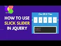 Slick Slider Plugin in jQuery Slick Slider Tutorial