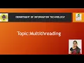 MULTI THREADING OBJECT ORIENTED PROGRAMMING SNS INSTITUTIONS