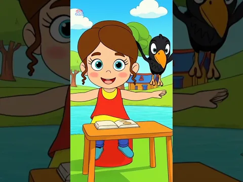 एक कौवा प्यासा था, Ek Kauwa Pyasa Tha  #ytshorts #hindinurseryrhymes #kidscartoon #crowstory