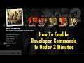 Left 4 Dead 2 - How to Enable Developer Commands And The List Of Developer Commands In Description