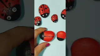 Easy Ladybug Painted Rocks Stone Painting