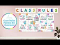 Brighten Your Space with Classroom Rules Posters Perfect for Elementary High School