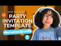 How to Create a Party Invitation Template End of Summer Soiree Etsy Seller