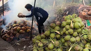 Must Try! Roasted Coconut in Thailand - Thai Street Food