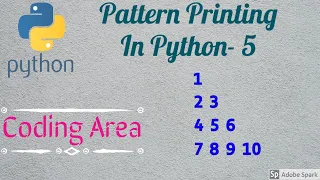 Python Programs To Print Floyd s Triangle Printing Numbers in Right Triangle Shape Coding Area