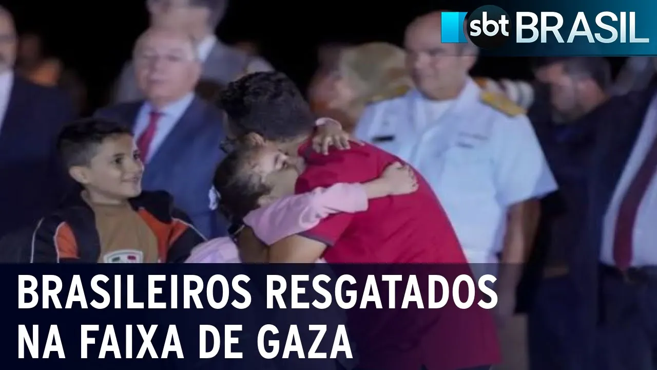 Brasileiros e palestinos repatriados passam 1º dia em Brasília | SBT Brasil (14/11/23)