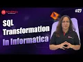 SQL Transformation in Informatica Informatica Cloud Tutorial MindMajix