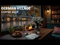 Download Lagu Rainy German Village Street View 🌧️ Warm Jazz Background Music \u0026 Rain Sounds for Work, Study