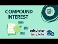 Compound interest calculator template in Microsoft Excel